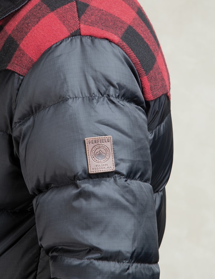 Black Rockford Plaid Yoke Down Jacket Placeholder Image