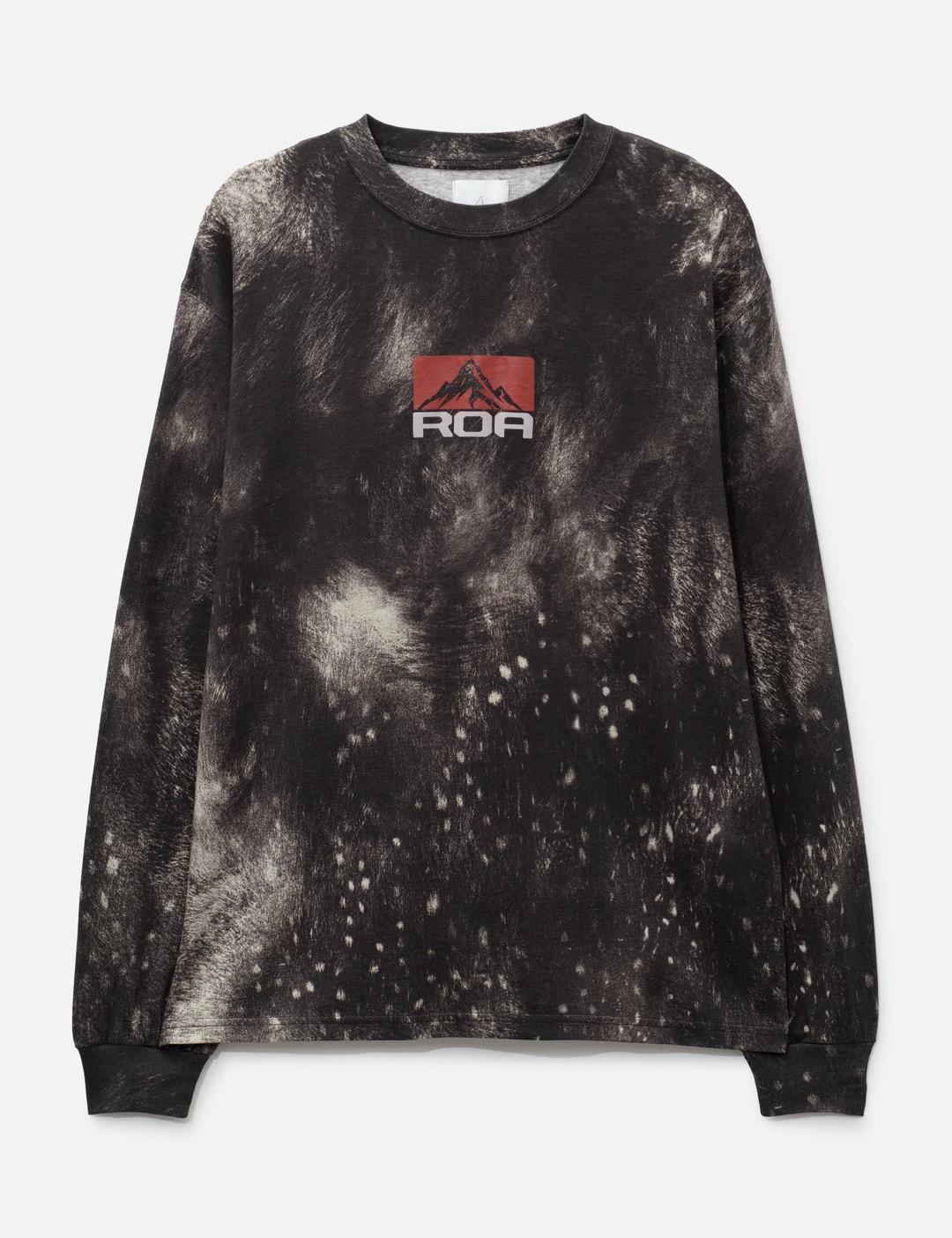 Roa Fuzzy Print Long Sleeve In Brown/褐色/브라운/ブラウン