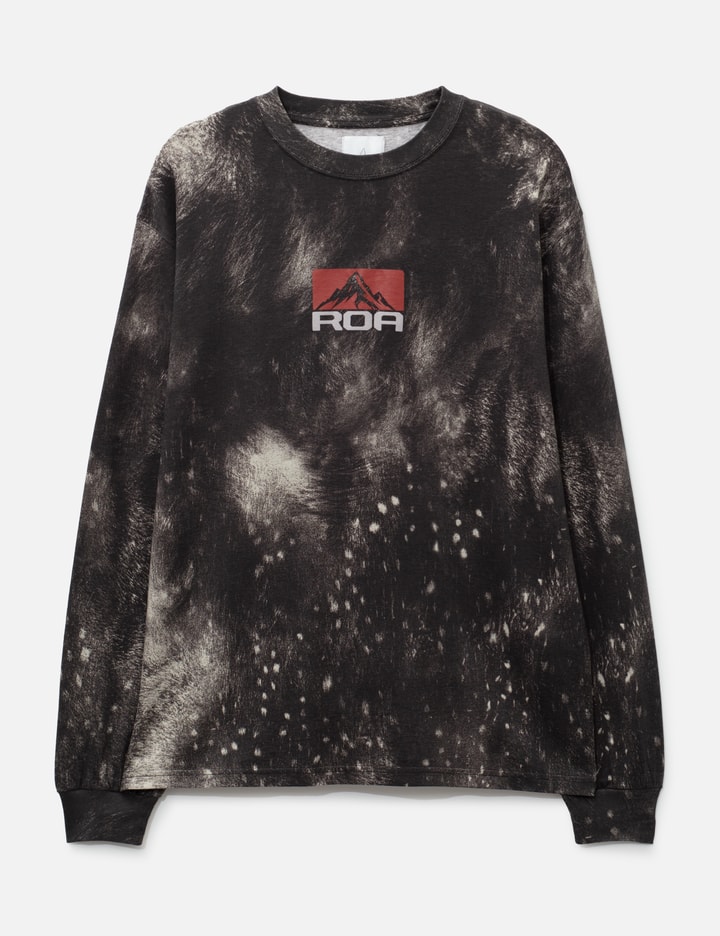 ROA Fuzzy Print Long Sleeve