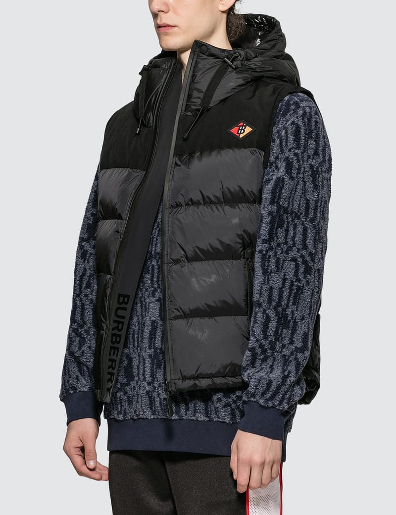 burberry vest grey