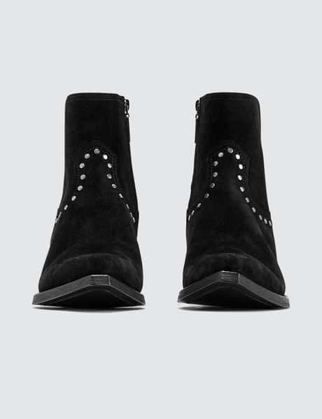 Saint Laurent - Lukas Boots In Suede With Studs | HBX