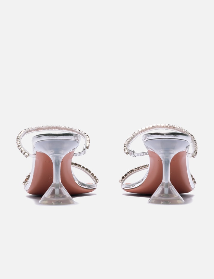 Amina Muaddi Gilda Glass Slippers 70 Transparent Pvc In Multi