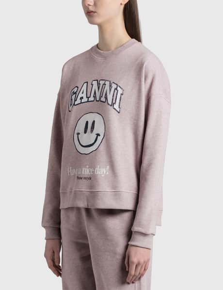 Ganni Isoli Smiley Sweatshirt HBX - Main Image