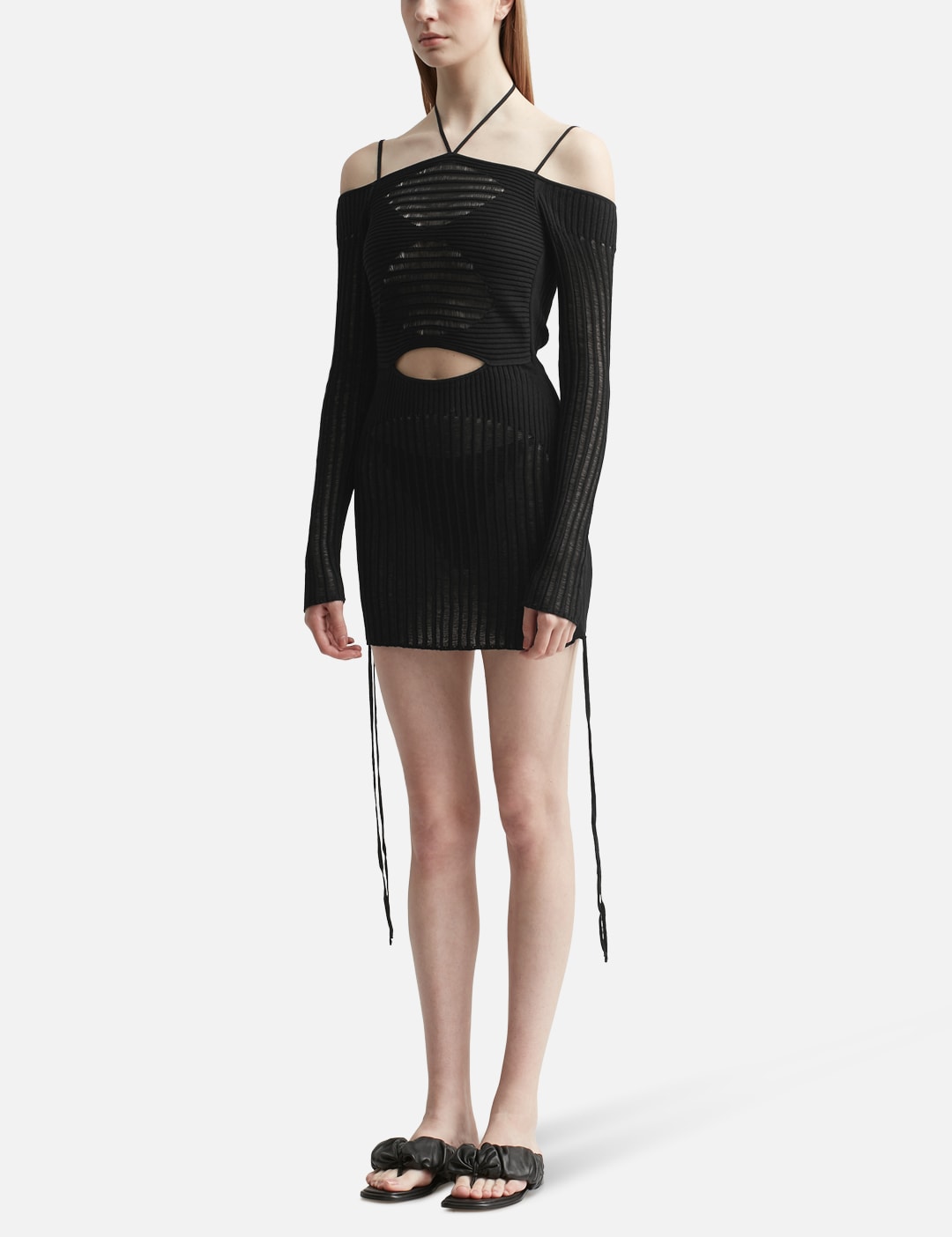 Ribbed Knit Mini Dress view 14