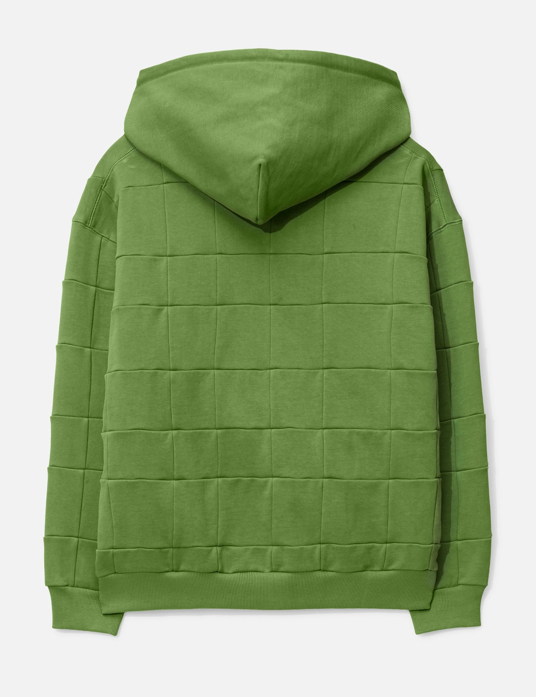 Green Patchwork Zip Up Hoodie view 10