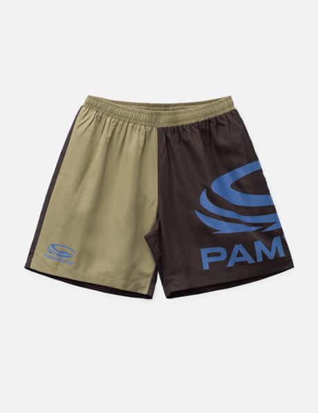 Perks and Mini Bicoloured contrast swim shorts