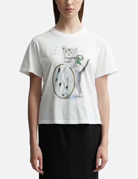 MM6 Maison Margiela Cat & Glitter Print T-Shirt