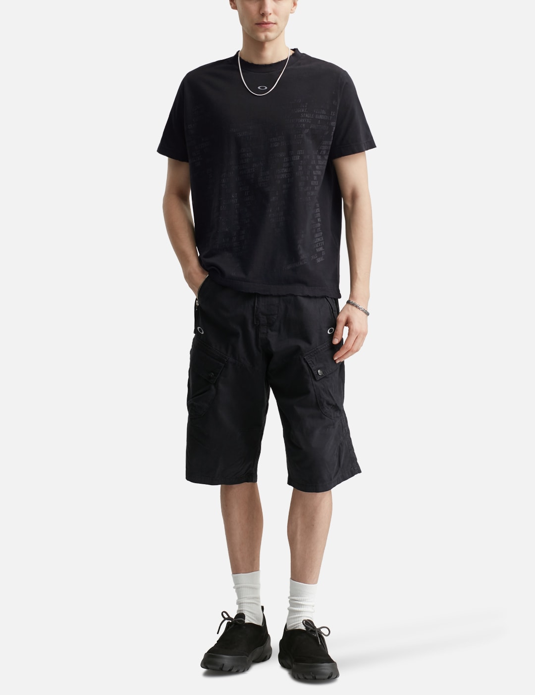 X Oakley Nano Logo Ripped T-Shirt view 20