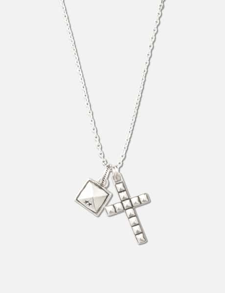 Studded Cross Necklace view 4