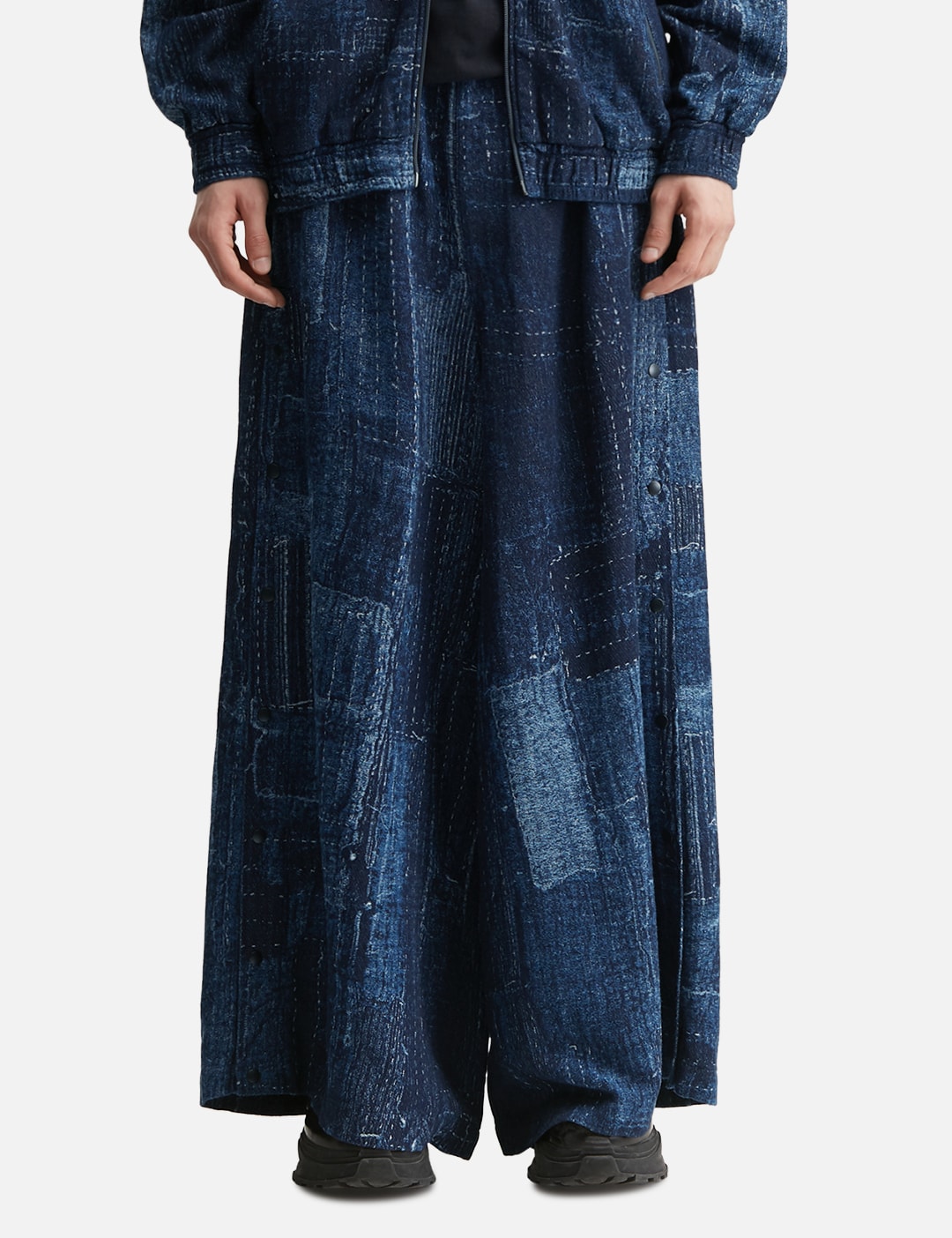 Boro Side Button Hakama Pants Rinse view 11