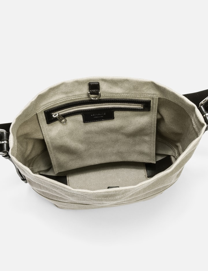 Small Belted Tote Bag In Cotton Canvas Placeholder Image