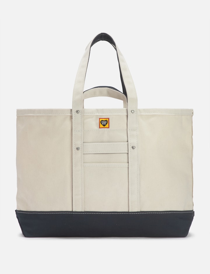 Jordan Graphic Tote Bag in Off-White/Natural Canvas