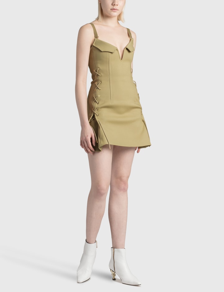 dion lee laced bonded mini dress Dion Lee - Laced Bonded Mini Dress