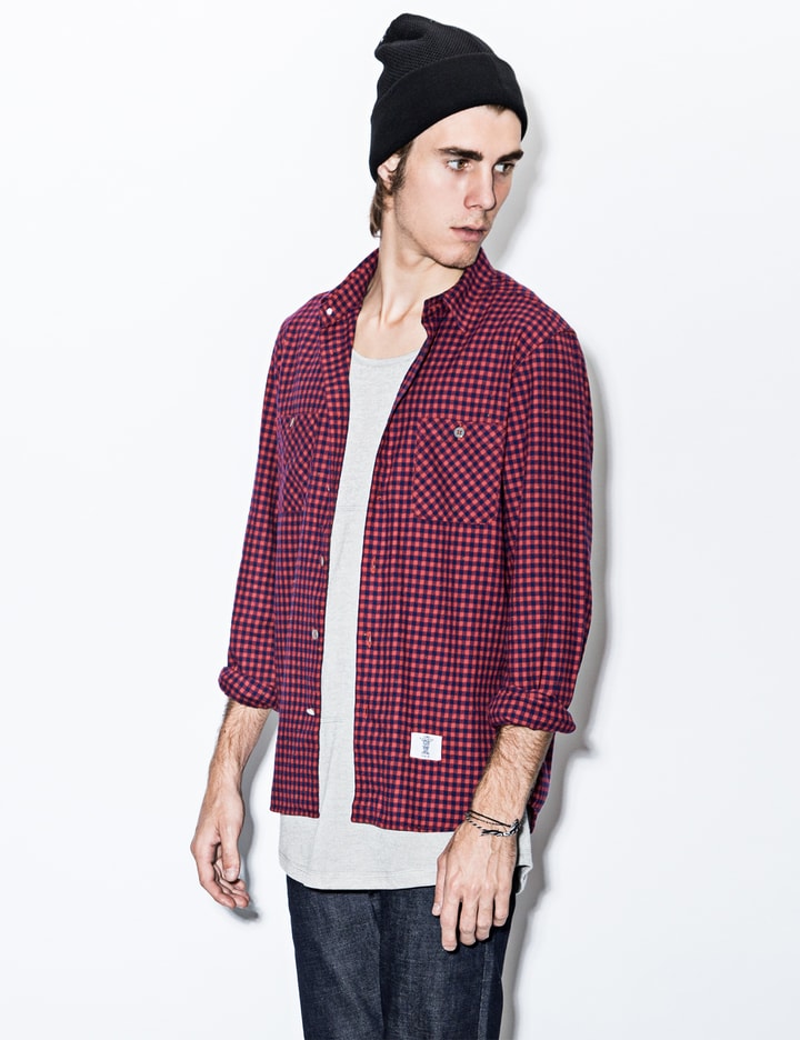 Red “Rick” L/S Fannel Gingham Check Shirt Placeholder Image