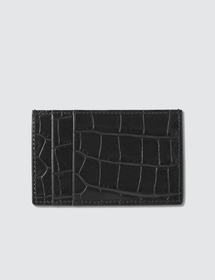 Croc Effect Leather Card Holder Placeholder Image
