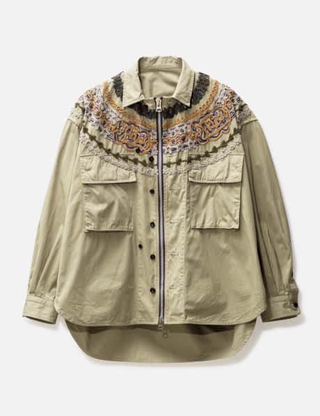 Sacai Eric Haze Code Embroidery Shirt