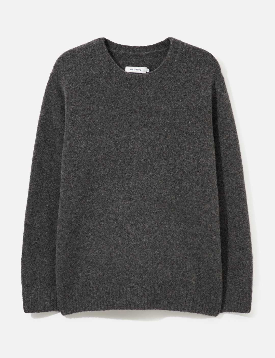 Nonnative Hiker Crew Sweater Wool Boucle Knit In Grey/グレー/그레이/灰色