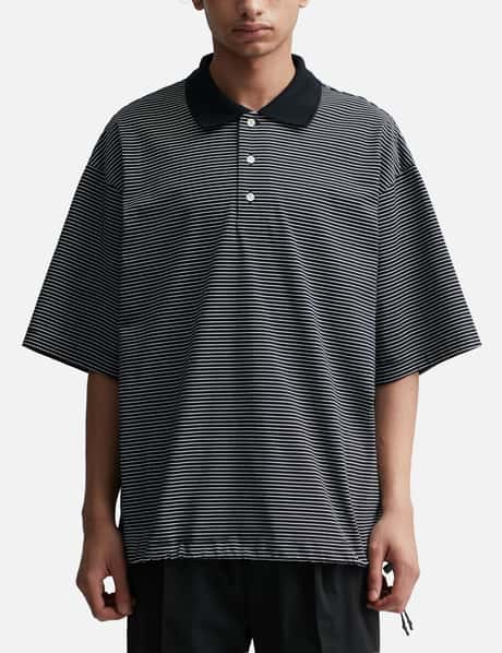 CLESSTE - Striped Massive Short Sleeve T-shirt With Drawstrings  