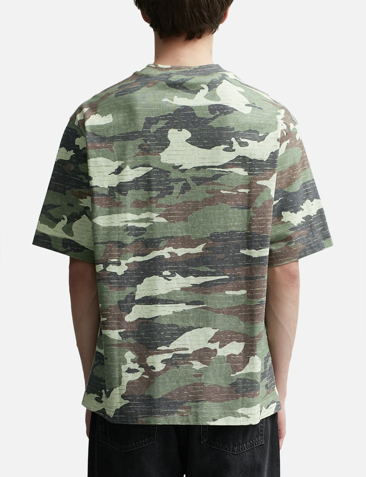 Shop Acne Studios Print Logo T-shirt In Camo