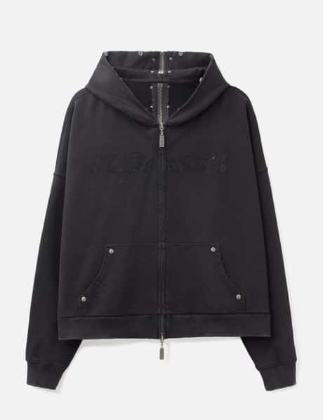 "Nyra" Zip-Up Hoodie With Detachable Fur Trim Hood view 14