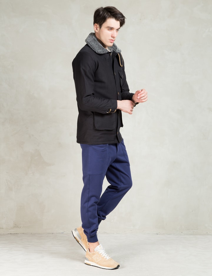 Black Fur Collar Safari Jacket Placeholder Image