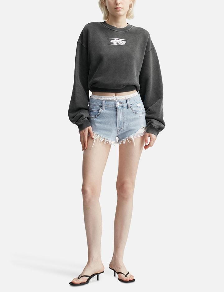 Cutoff Silk-Layer Shorts Placeholder Image