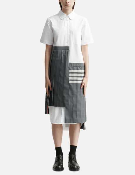 Thom Browne - ASYMMETRIC PLEATED DRESS | HBX Thom Browne - ASYMMETRIC PLEATED DRESS | HBX