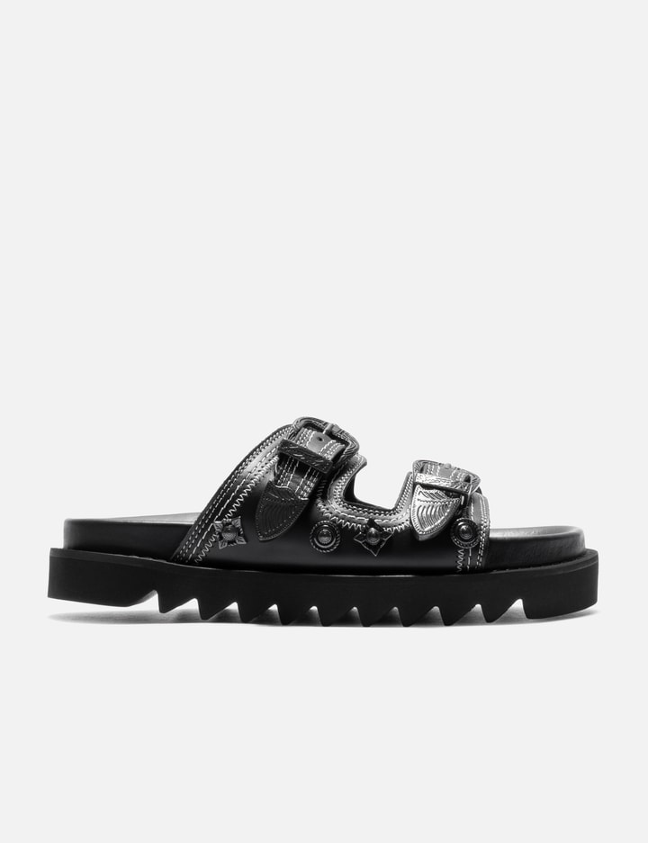 Black Buckle Sandals Placeholder Image