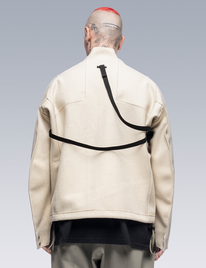 Shop Acronym Burel® Wool Jacket In White