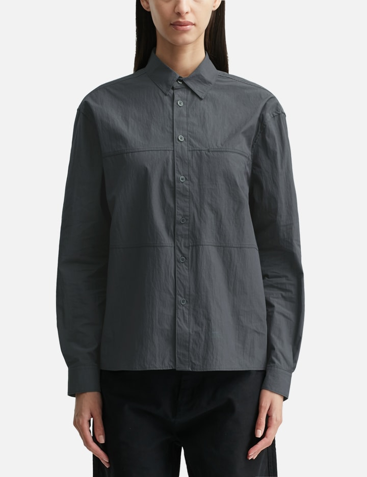 Crinkle Cotton Panel Shirt Placeholder Image