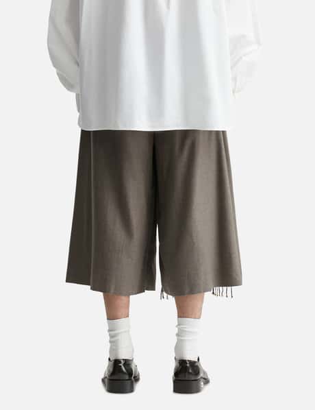 Gray Shortened Wide Leg Trouser view 13