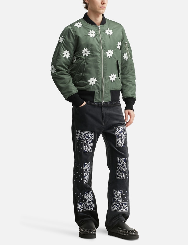 Flower Embroidery Flight Jacket Placeholder Image