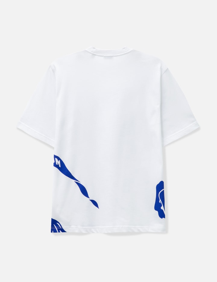 Shop Burberry Ekd Print Cotton T-shirt In White