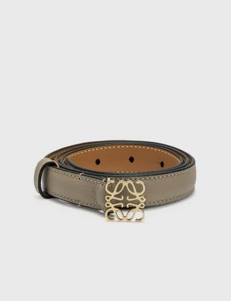 LOEWE Anagram textured-leather belt