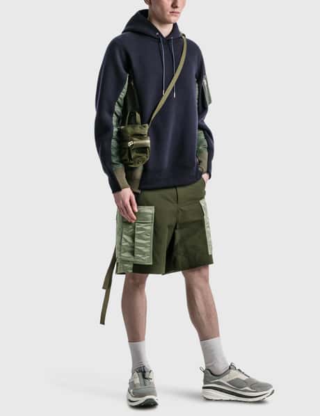 Sacai - Nylon Twill Mix Shorts | HBX - Globally Curated Fashion 