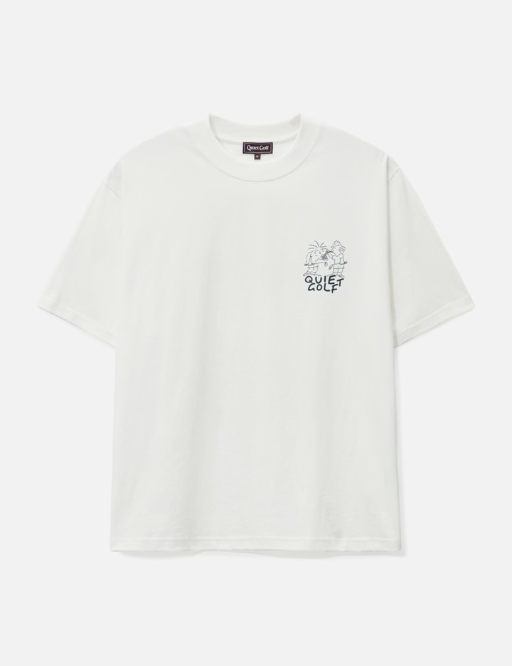 Shop Quiet Golf Brothers T-shirt In White