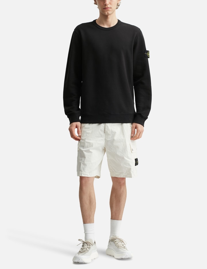 Brushed Organic Cotton Fleece Sweatshirt With Ribbed Insert Placeholder Image