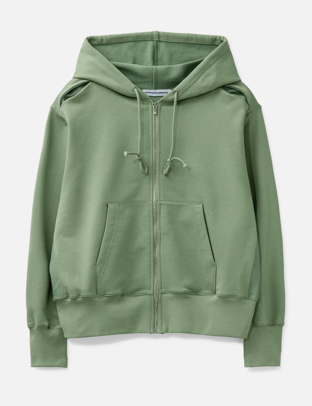 Reverse Round Hem Zip Hoodie view 7