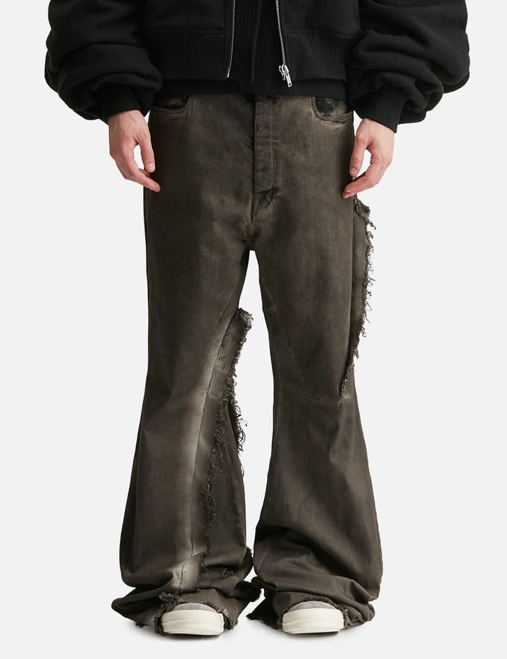 Rick Owens Bolan Bootcut Collage Jeans