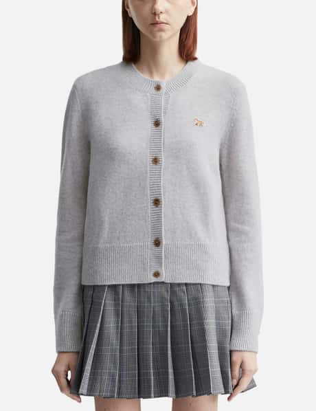 Maison Kitsuné Baby Fox Lambswool Fitted Cardigan