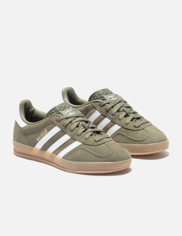 Adidas Originals Adidas Womens Olive Strata Silver Meta Handball Spezial Logo-print Suede Low-top Trainers