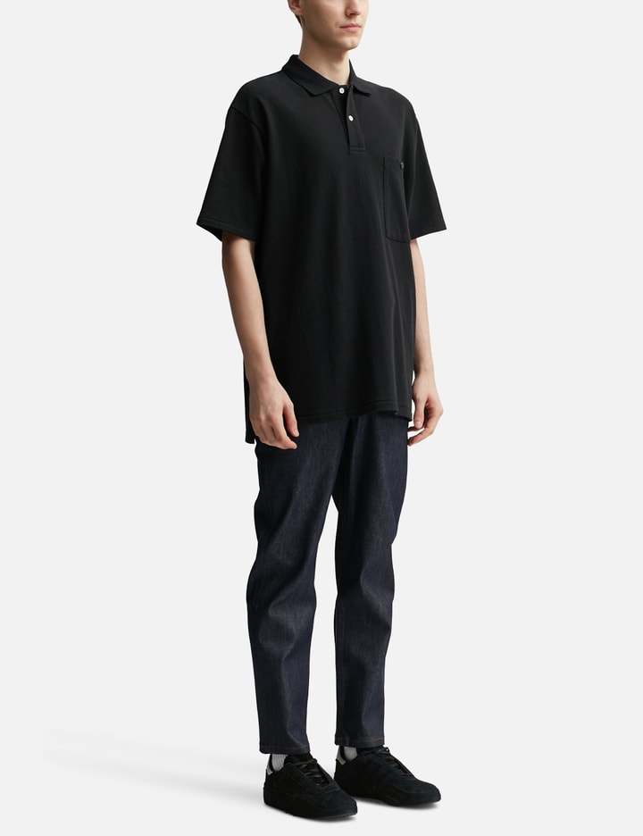 Shop Human Made Big Polo Shirt In Black