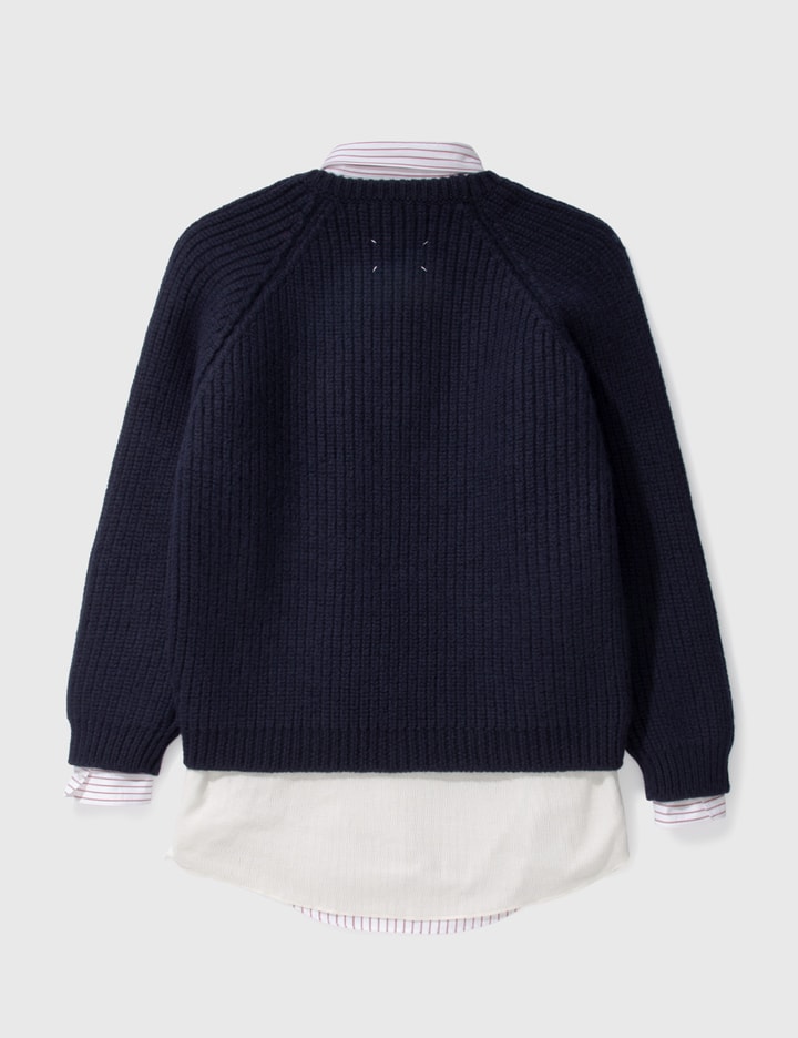 Twill Pinstripe Shirt Sweater Placeholder Image