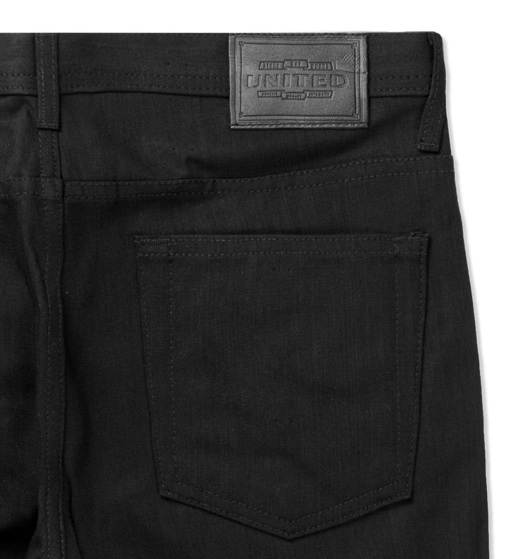 United Stock Dry Goods Slight Black Tonal Stitch Jeans