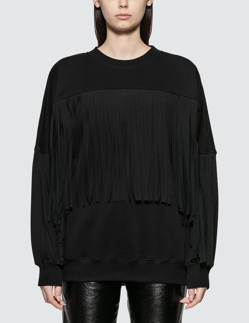 MSGM - Fringe Logo Sweatshirt | HBX - Globally Curated Fashion and  Lifestyle by Hypebeast