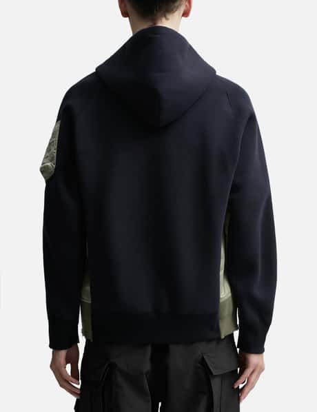 Sacai - スポンジ スウェット ブルゾン | HBX - ハイプビースト 