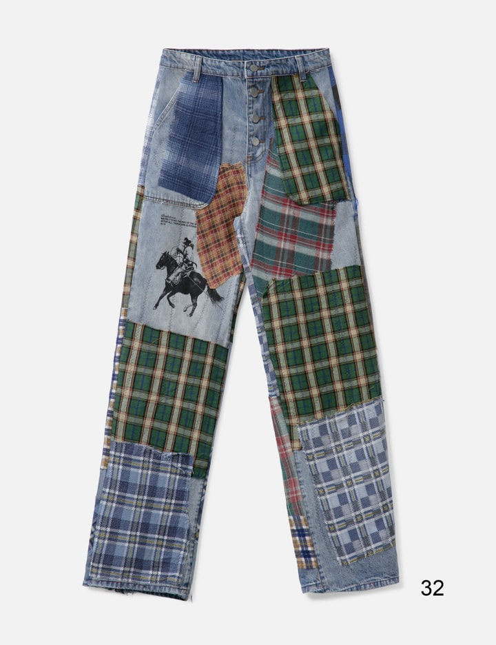 Scarecrow Patchwork Denim Shirt Placeholder Image