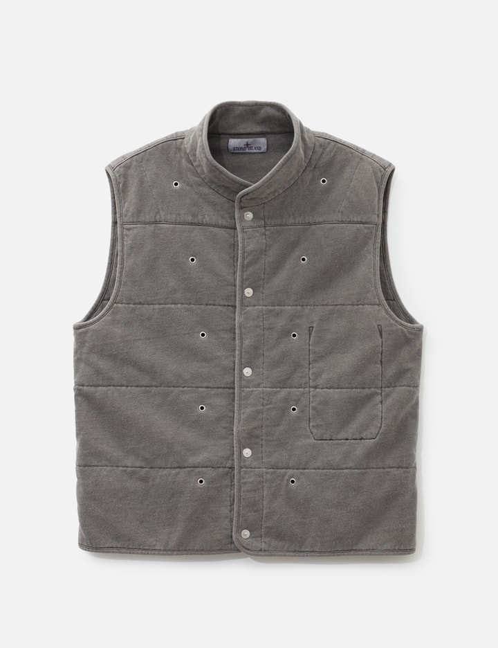 Stone Island Mineral Dyed Cotton Gabardine-TC Jacket With Removable Vest