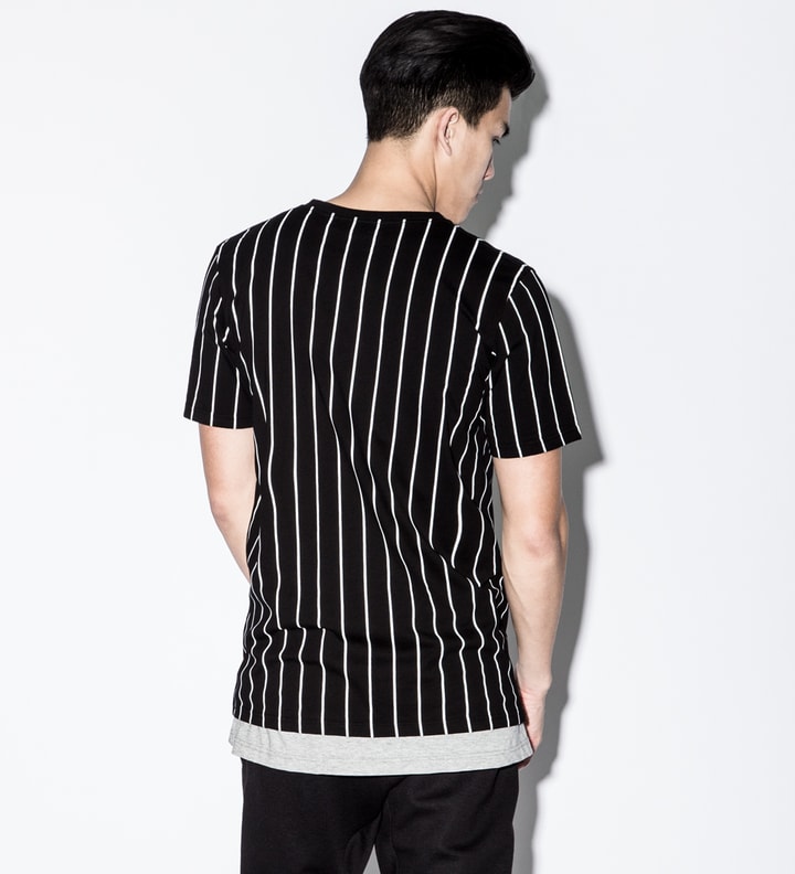 Black Pinstripe T-Shirt Placeholder Image