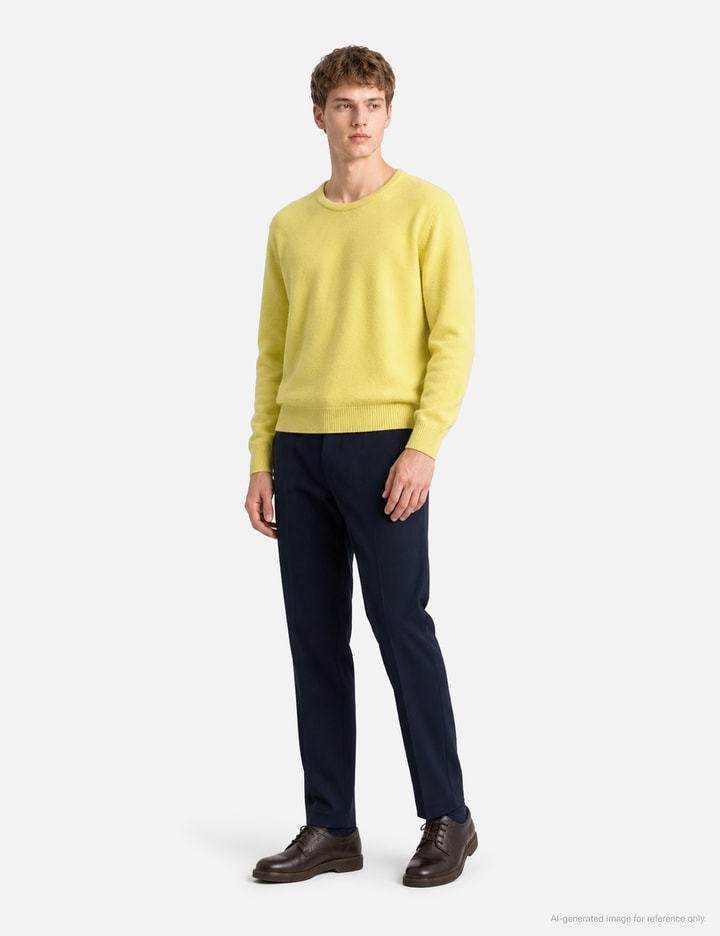 Moondal Basic Round Knit In Lemon